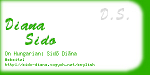 diana sido business card